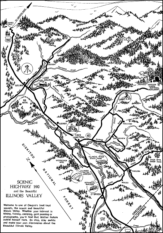 Cave Junction Oregon Map Page